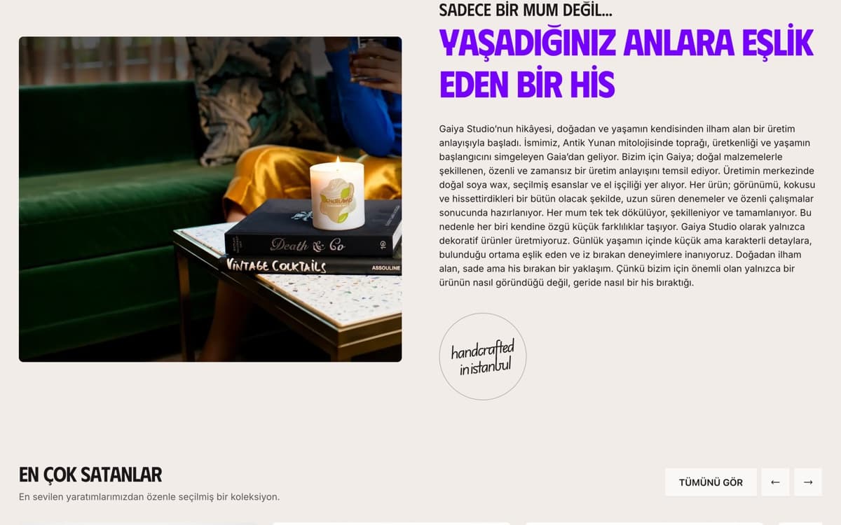Gaiya Studio: Marka hikâyesi ve el yapımı üretim