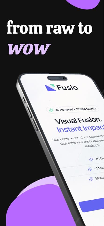 Fusio uygulama ekranı 1