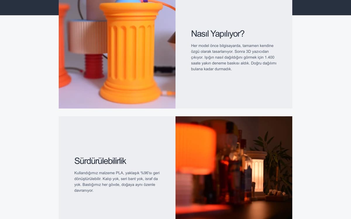 Naplight: 3D baskı ve üretim süreci